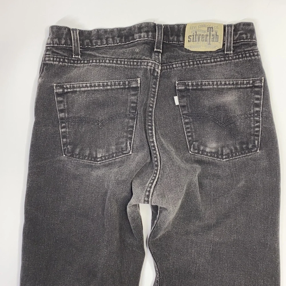 Vintage Levis 913 SilverTab Straight Leg Black Jeans W 33 L30 (32x28) Orange Tag